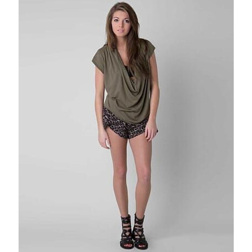 Free People We The Free Flowing Cowl Draped Neck Cotton & Modal Fantasy Blouse